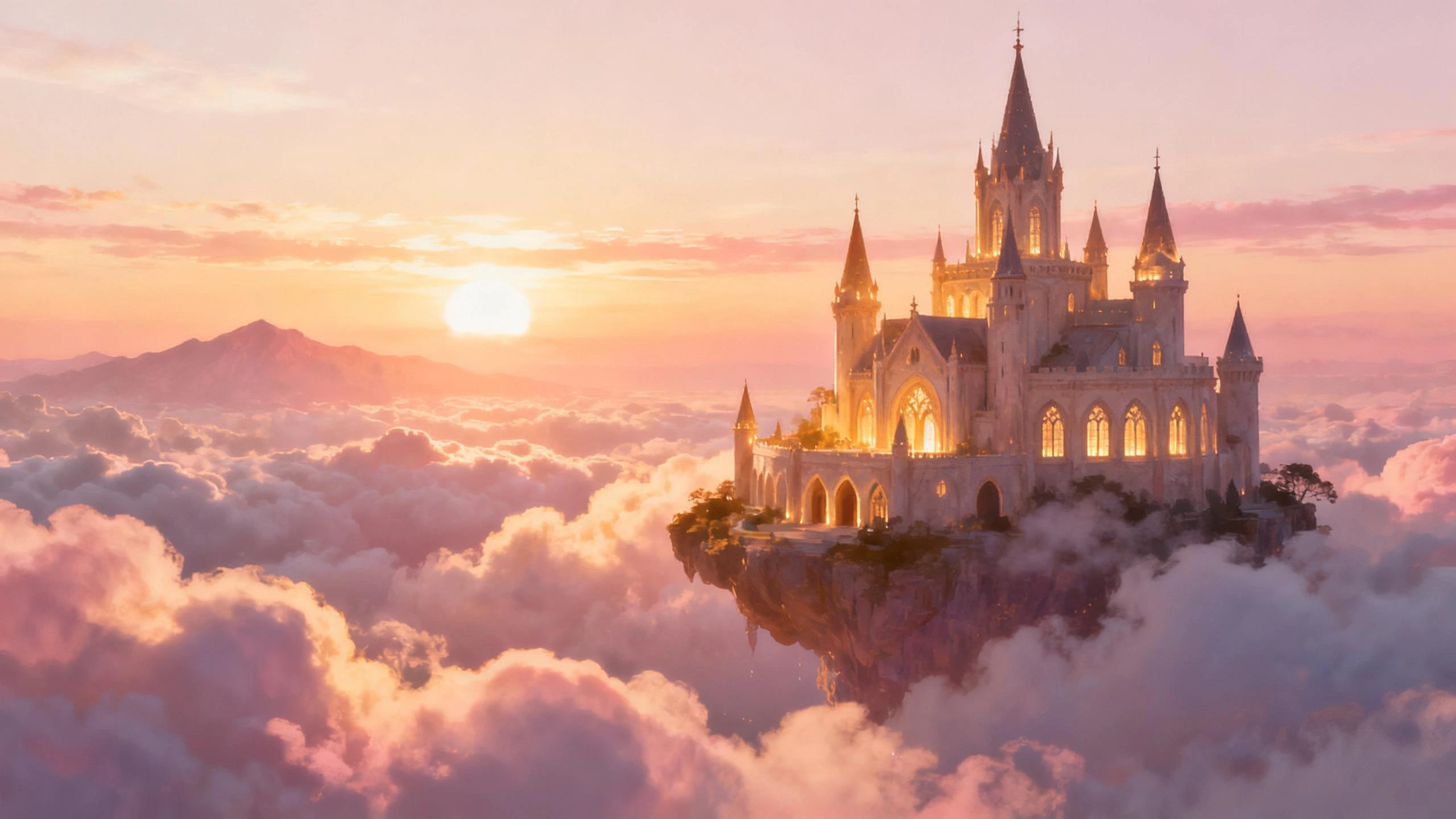 Paesaggio fantasy - AI generated paesaggio by Meta Music